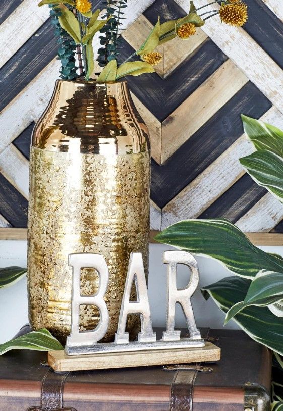 Deco Marche Silver Bar Decorative Sign-3