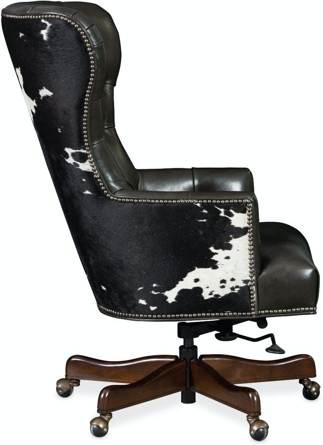 Hooker® Furniture EC Katherine Dark Natchez Brown/Legendary Graphite Executive Swivel Tilt Chair -1