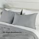 BEDGEAR® Performance® 3-Piece Solid Gray Moisture-Wicking King Duvet and Sham Set-4