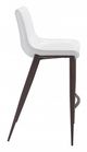 Zuo® Magnus White and Walnut Set of 2 Bar Chairs-2