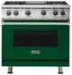 Viking® 5 Series 36” Ivy Liquid Propane Pro Style Gas Range with Griddle-0