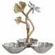 A & B Home Gold/Silver Gingko Leaf Nut Bowl-0