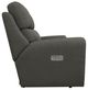 La-Z-Boy® Apollo Blue Grey Leather Power Reclining Loveseat with Headrest-2
