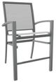 Telescope Casual Kendall Abalone/Graphite Aluminum/Fabric Outdoor Sling Stacking Balcony Height Arm Chair-0