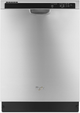 Whirlpool® 24" Monochromatic Stainless Steel Built In Dishwasher-0