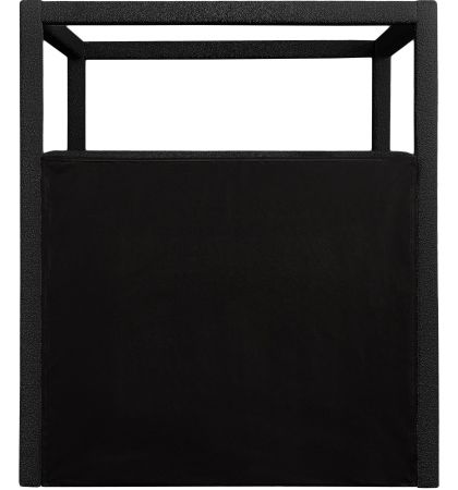 Meridian Furniture Eden Black Upholstered Canopy Bed-3