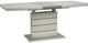 Homelegance® Glissand 5-Piece White Taupe Dining Table Set with Chrome Base-1