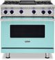 Viking® 7 Series 36" Bywater Blue Pro Style Natural Gas Range with 12" Reversible Griddle-0