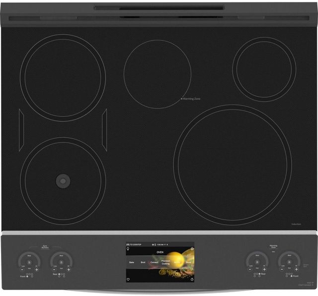 GE Profile™ 30" Fingerprint Resistant Stainless Steel Slide In Induction Range-4