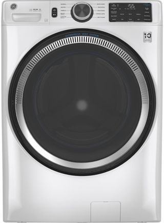 GE® 4.8 Cu. Ft. White Smart Front Load Washer with UltraFresh Vent System