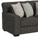 Elements International Tully 94" Charcoal Loveseat-1