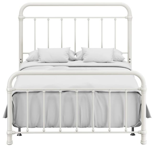 HH2 Home Kirkland White Queen Metal Rod Bed-1