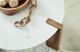 Signature Design by Ashley® Isanti White Round Cocktail Table with Brown Base-3
