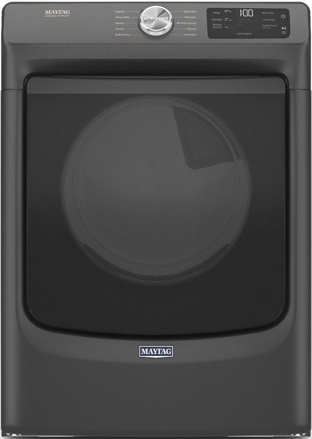 Maytag® 7.3 Cu. Ft. Volcano Black Front Load Electric Dryer-0