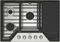 Whirlpool® 30" Stainless Steel Gas Cooktop