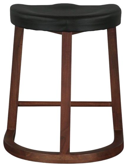 Home Trends & Design Lenox Walnut Counter Stool-3