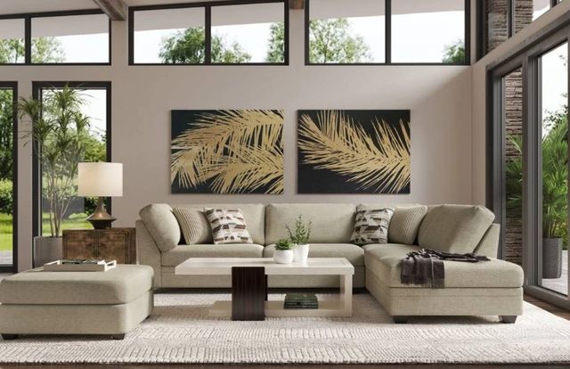 Hughes Furniture® 14500 2-Piece Vista Sand Right-Arm Facing Sectional and Chaise-1