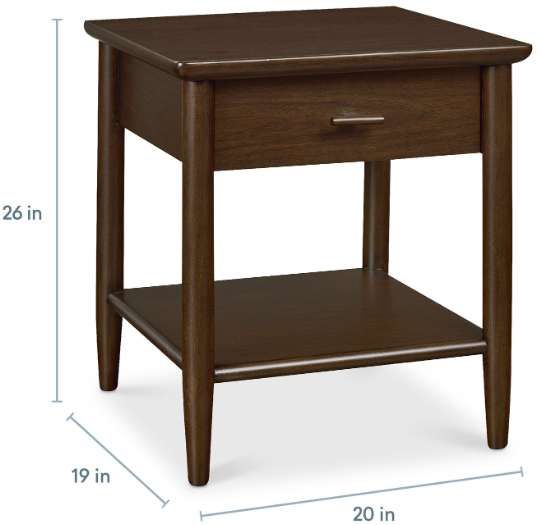 Bassett® Furniture Copenhagen Espresso Bedside Table-3