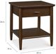 Bassett® Furniture Copenhagen Espresso Bedside Table-3