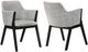 Armen Living Renzo 2-Piece Light Gray Dining Chairs-3