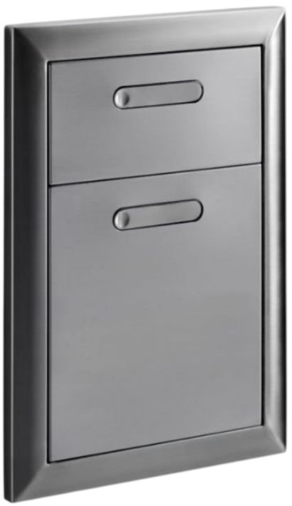 LYNX® Professional Ventana 16" Stainless Steel Double Drawer-2