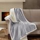 Olliix by Madison Park Elma 1 Grey Oversized Textured Plush Throw-1