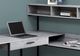 Monarch Specialties Inc. Grey Computer Corner Desk-1