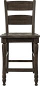 Jofran Inc. Madison County Barnwood Ladderback Counter Stool-2