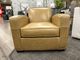 Leather Accent Chair - Satin Straw-5
