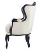 A & B Home Black/White Arm Chair-3