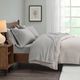 Olliix by True North by Sleep Philosophy 4 Piece Grey Full Micro Fleece Sheet Set-5