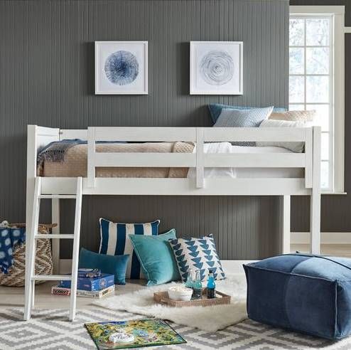 Liberty Furniture Allyson Park Wirebrushed White Twin Loft Bed-1