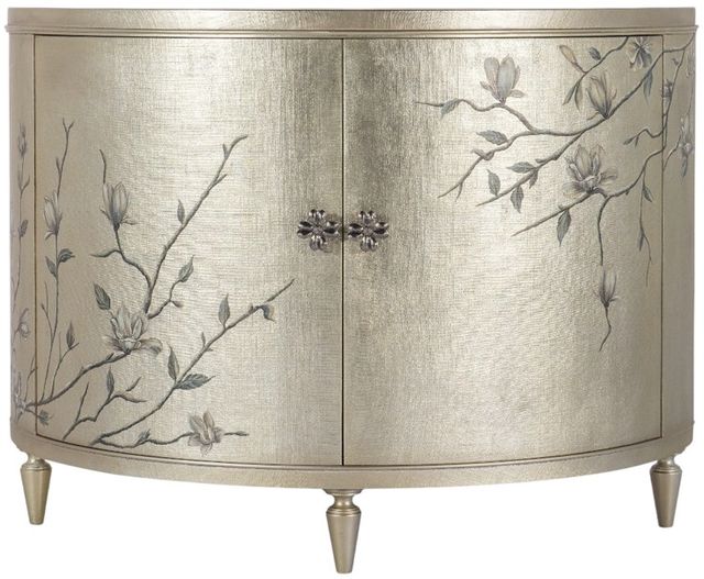 Hooker® Furniture Melange Marguerite Champagne Leaf 2-Door Demilune Chest-2