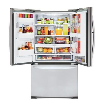 LG 24 Cu. Ft. French Door Refrigerator-Stainless Steel-2