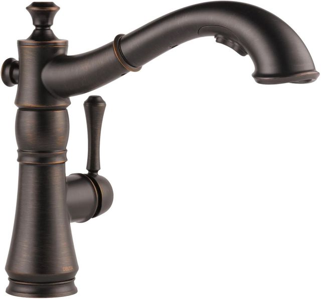 Delta Cassidy® Venetian Bronze Single Handle Pull-Out Kitchen Faucet-0