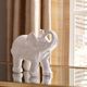 A & B Home White Trumpeting Elephant Accent-4