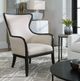 Uttermost® Sandy Shimmery Sand Wing Chair-1