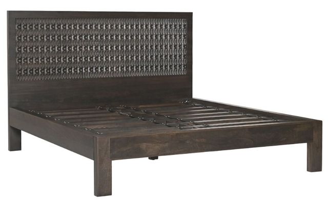 Home Trends & Design Jakarta Dark Java Queen Panel Bed-0