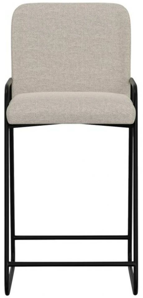 International Furniture Direct Seating Beige/Black 49" Bar Stool-2