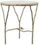 Century® Grand Tour Camille Marble Top Side Table with Antique Brass Base-0
