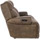 Hooker® Furniture MS Wheeler Seville Timber Leather Power Reclining Zero Gravity Sofa with Power Headrest-3
