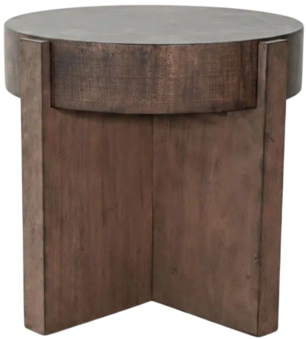 Sunny Designs™ Boise Tobacco Leaf End Table with Buckskin Base-0