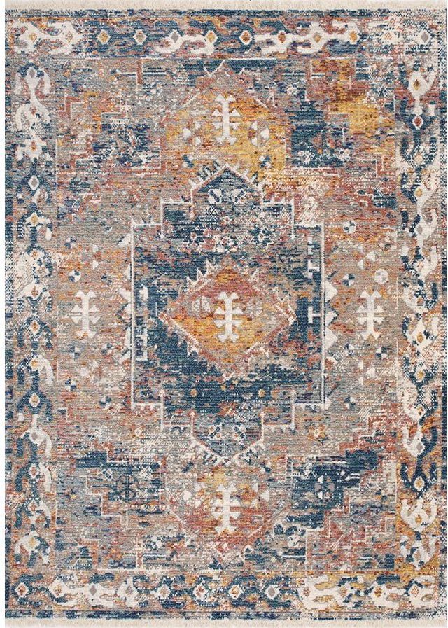 Kalora Interiors Evora Grey Blue 2'8" x 4'11" Rug-0