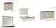 Powell® Carrington 4-Piece Antique White/Dark Brown Queen Panel Bedroom Set-2