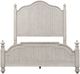 Liberty Furniture Farmhouse Reimagined 5-Piece Antique White/Chestnut King Poster Bed Set-2