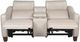 Steve Silver Co. Giorno Ivory Dual Power Reclining Loveseat with Console-1