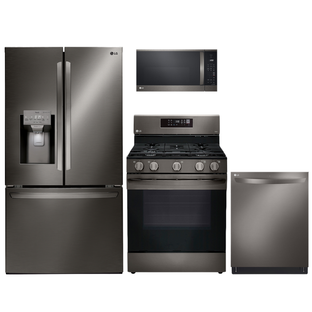 LG 4 Piece Black Stainless Steel Kitchen Package-0