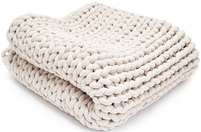 Hush Knit Grey Weighted Blanket-0