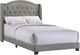 Intercon Rhyan Smoke Youth Full Upholstered Panel Bed-0
