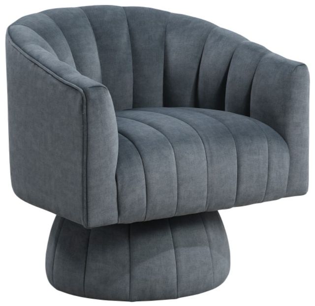 Homelegance® Bristol Dark Gray Swivel Chair-0
